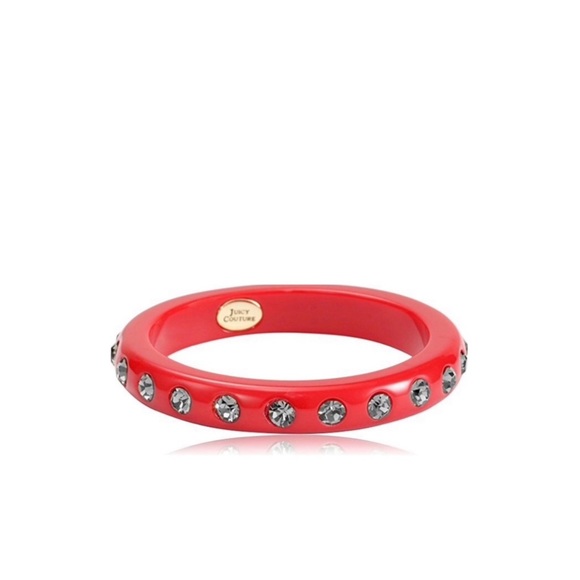 Juicy Couture Jewelry - JUICY COUTURE Red Medium Rhinestone Bangle Bracelet
